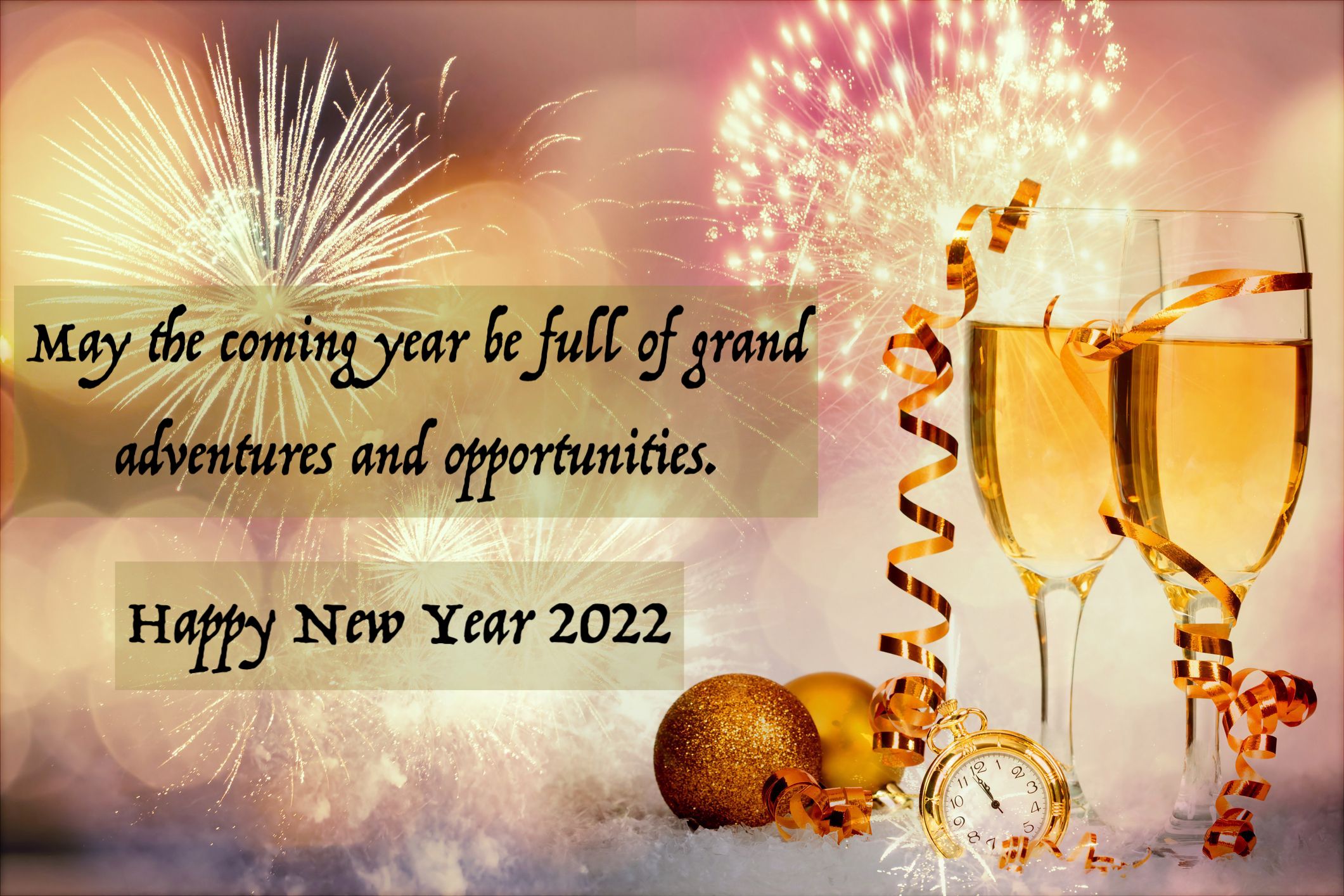 Happy New Year 2022 wishes, year end 2021